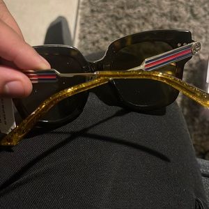 Gucci glasses printed frames